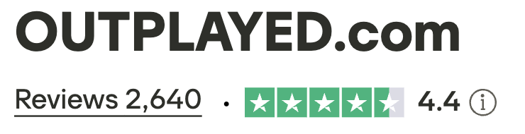 Outplayed's excellent trustpilot rating